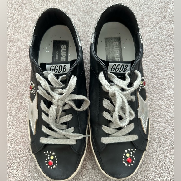 Golden Goose black embellished sneakers - Picture 3 of 4